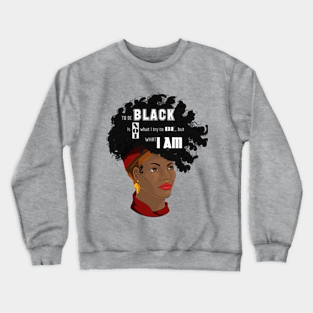 Afro Girl Blacklivematter Crewneck Sweatshirt by Saint_Esprit